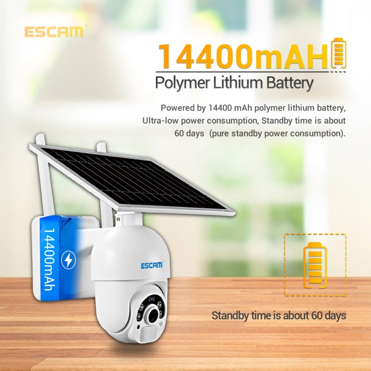 ESCAM QF450 HD 1080P 4G US Version Solar Powered IP Camera without Memory, Support Two-way Audio & PIR Motion Detection & Night Vision & TF Card, without Memory ESCAM QF450 HD 1080P 4G US Version Solar Powered IP Camera without Memory, Support Two-way Audio & PIR Motion Detection & Night Vision & TF Card, without Memory